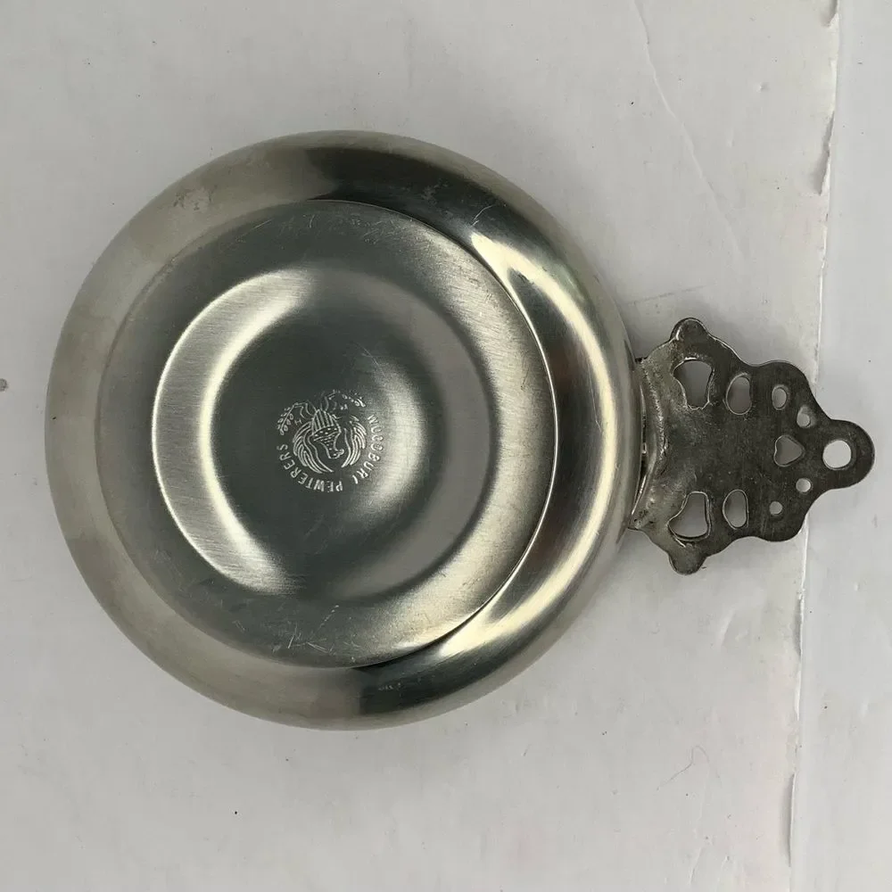 Vintage Woodbury Pewterers Porringer Bowl 5